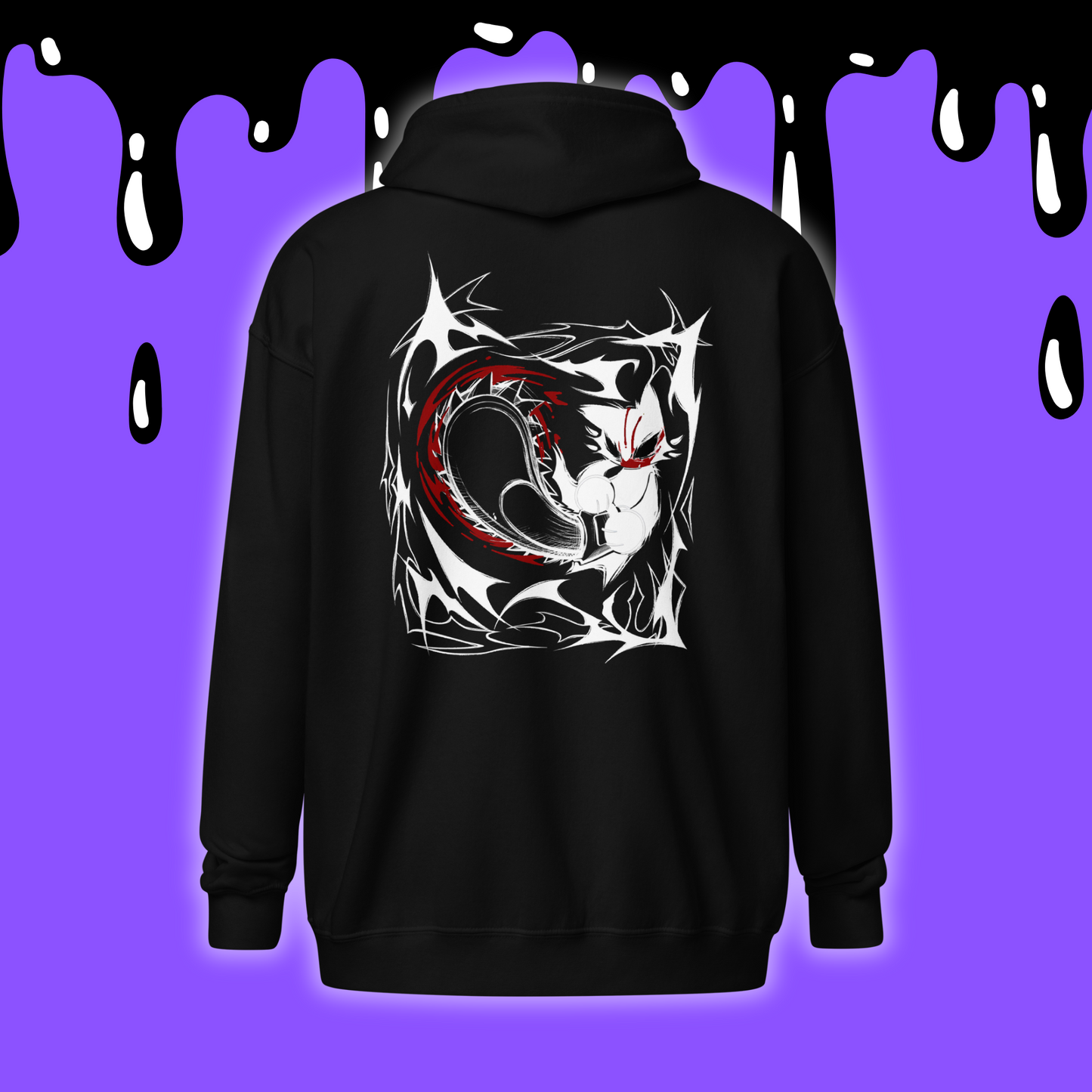 Insignificant Beings - Chainsaw Kitty - Zip Up Hoodie