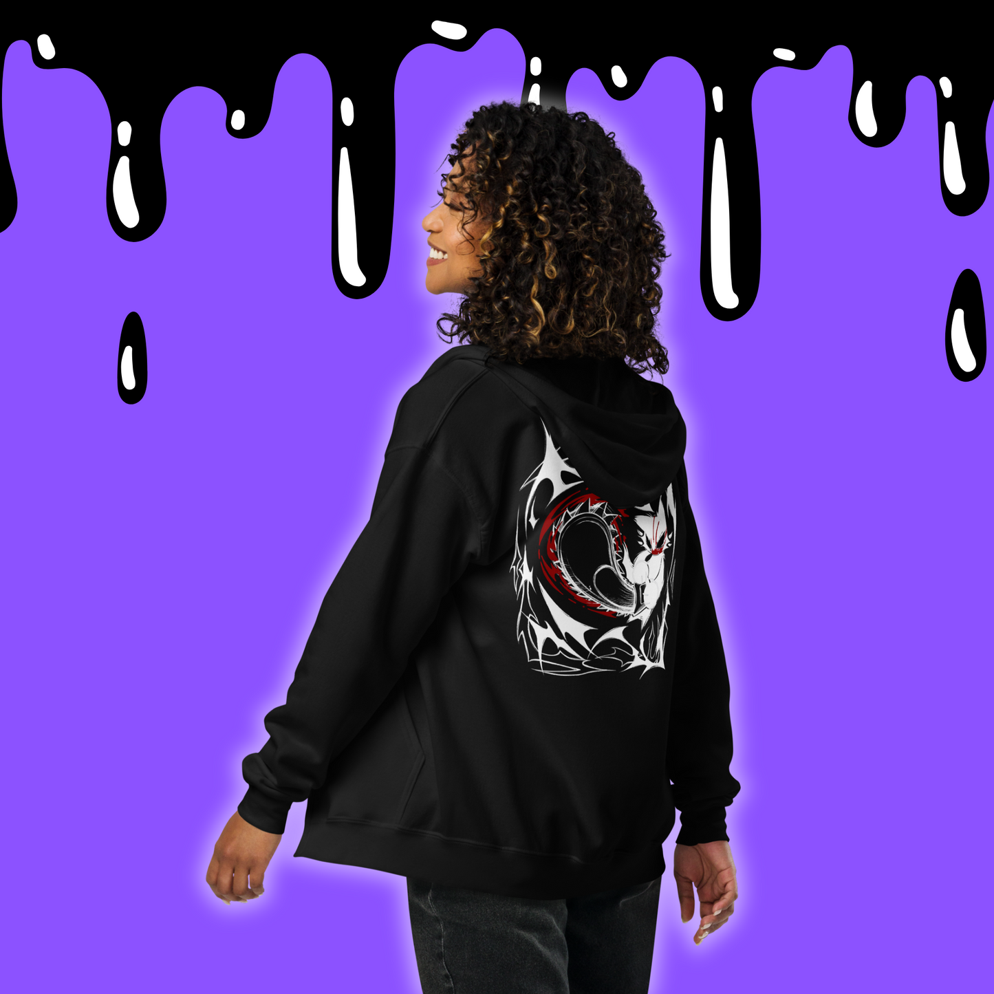 Insignificant Beings - Chainsaw Kitty - Zip Up Hoodie